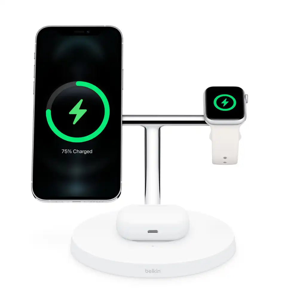 Belkin BOOST↑CHARGE PRO 3-in-1 Wireless Charging Stand with MagSafe
