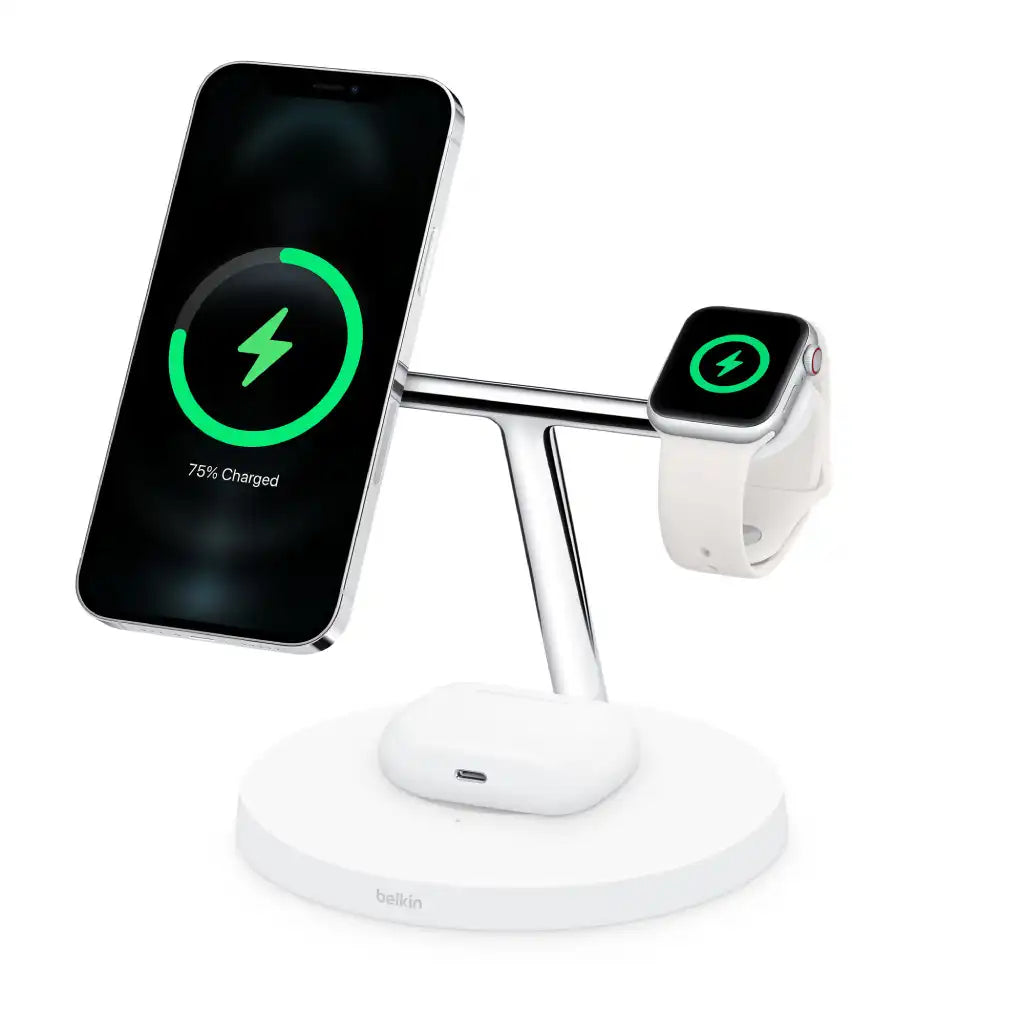Belkin BOOST↑CHARGE PRO 3-in-1 Wireless Charging Stand with MagSafe