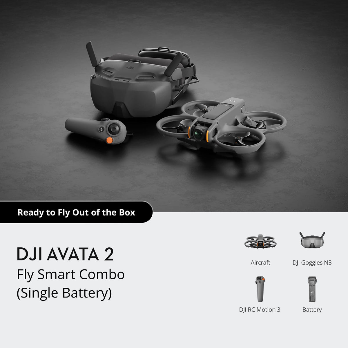 DJI Avata 2 FPV Drone with 1-Battery Fly More Combo