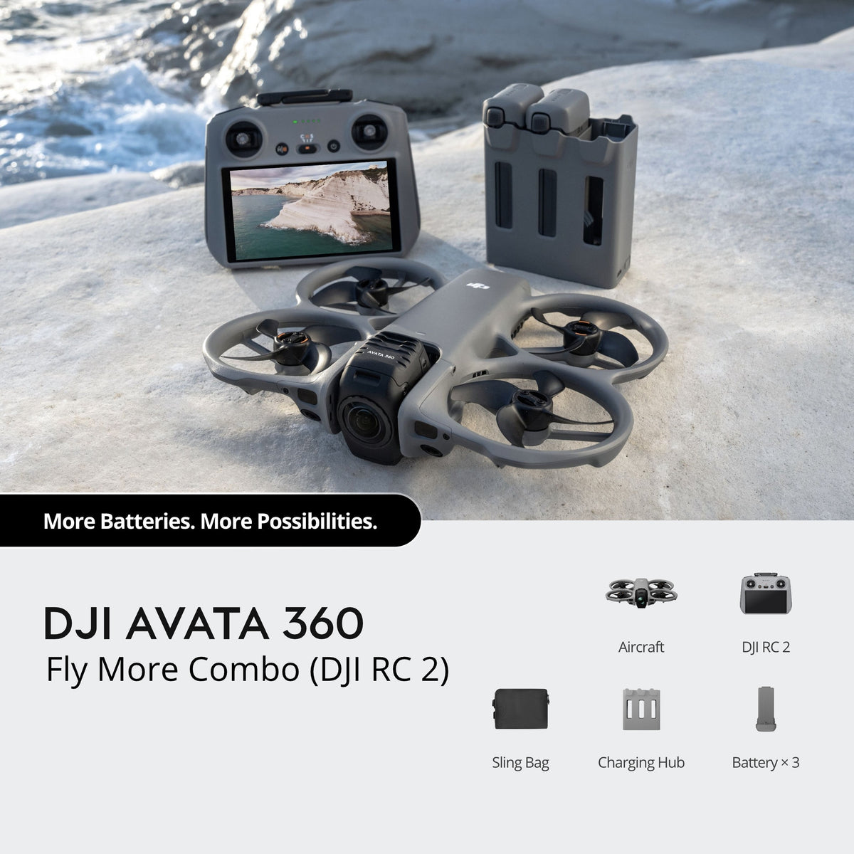 DJI Avata 360 Drone Fly More Combo with DJI RC 2 Controller