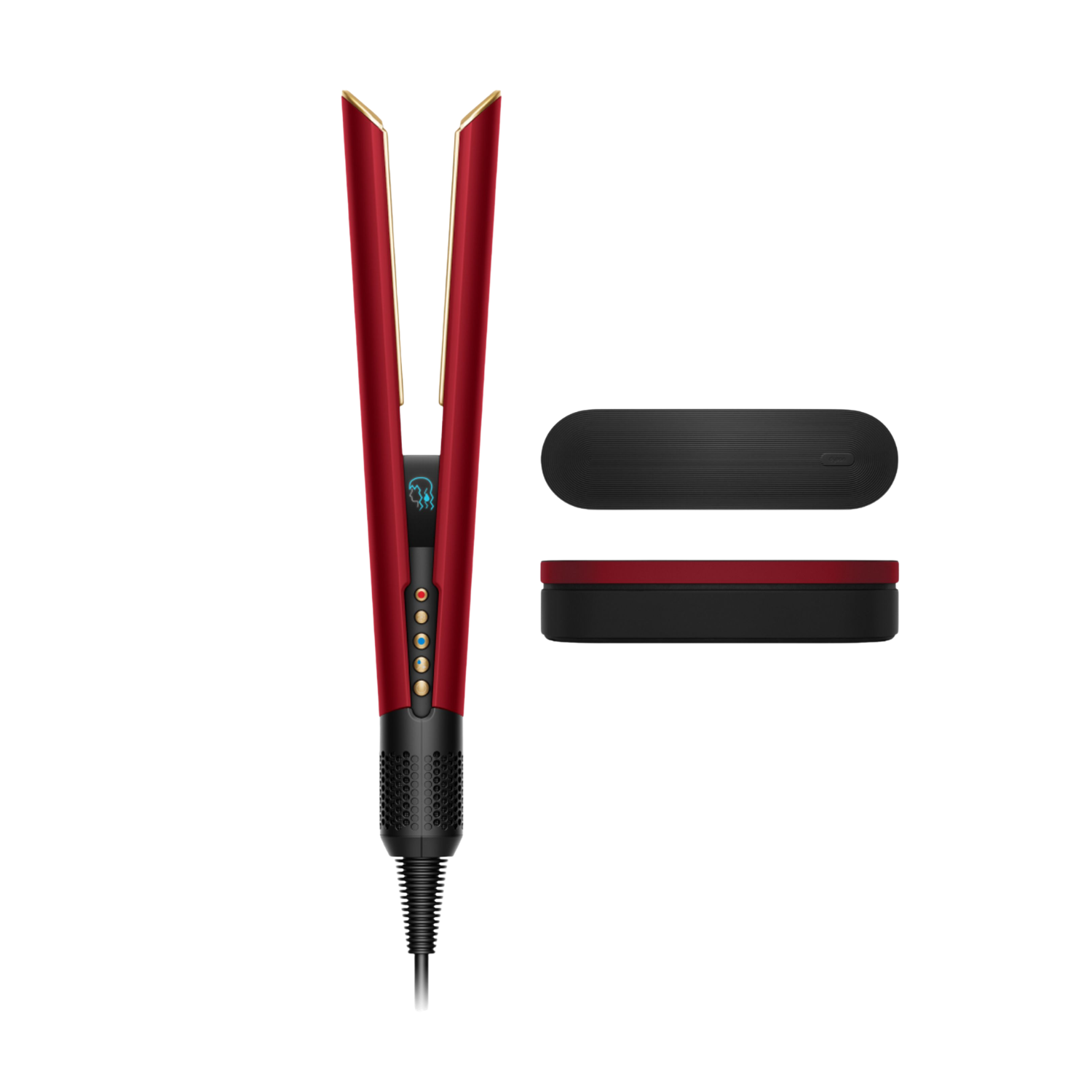 Dyson Airstrait™ dryer and straightener (Red velvet/Gold)