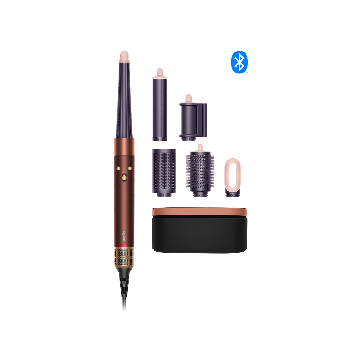 Dyson Airwrap i.d.™ multi-styler and dryer (Plum and Copper) Straight Wavy