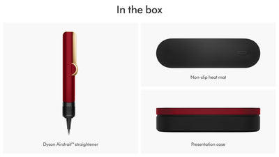 Dyson Airstrait Straightener Red Velvet/Gold