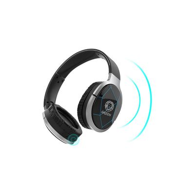 Green Lisbon Series Wireless On-Ear Headphones with Mic