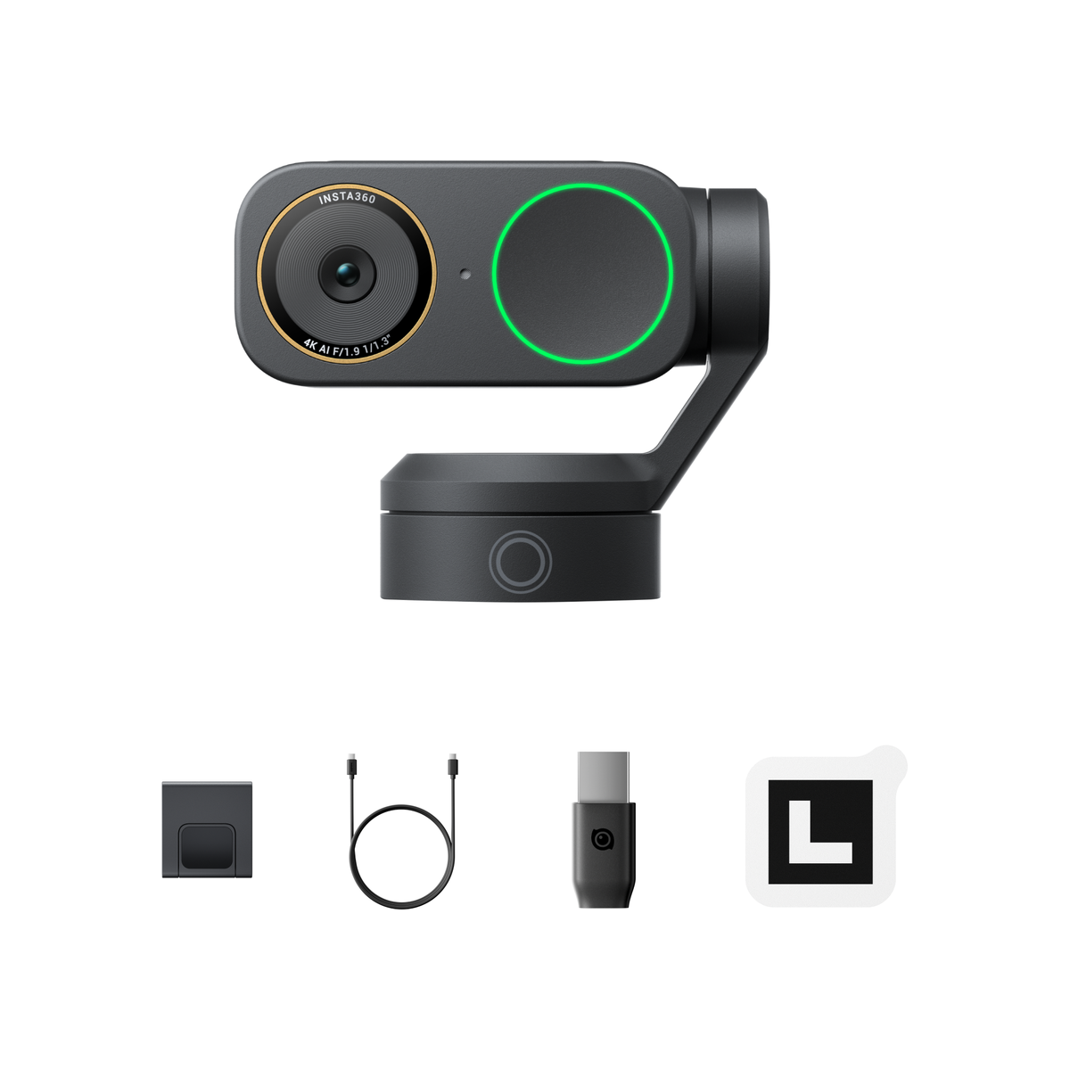 Insta360 Link 2 Pro & Link 2C Pro 4K AI Webcam Link 2 Pro | Graphite Black