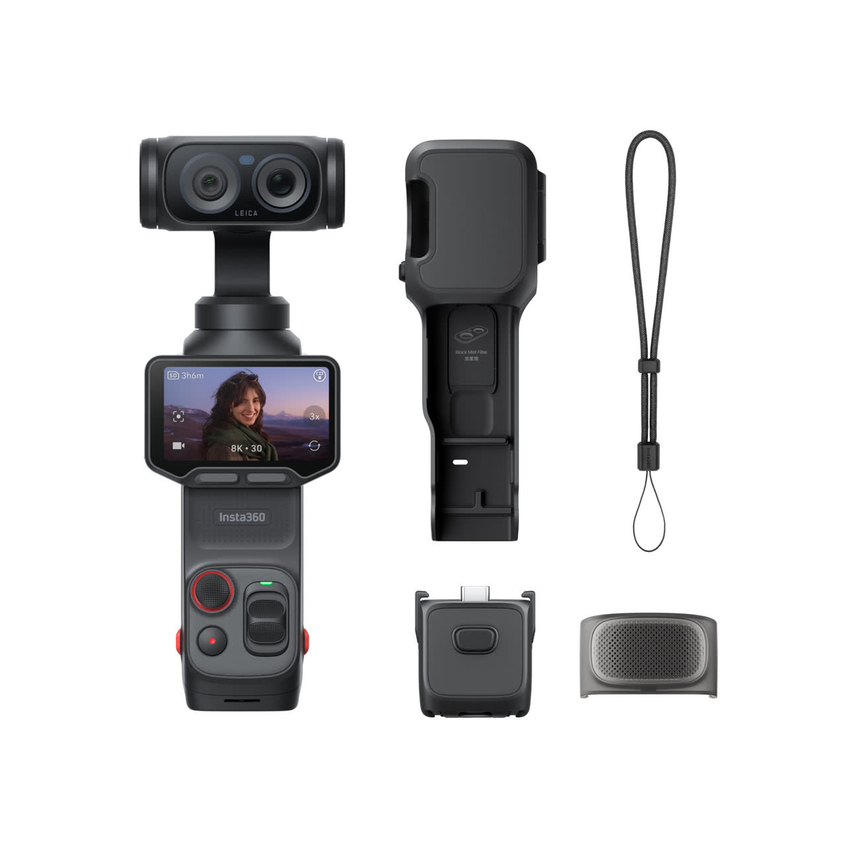 Insta360 Luna Ultra Dual-Lens 8K Gimbal Camera - Standard Bundle - Midnight Black