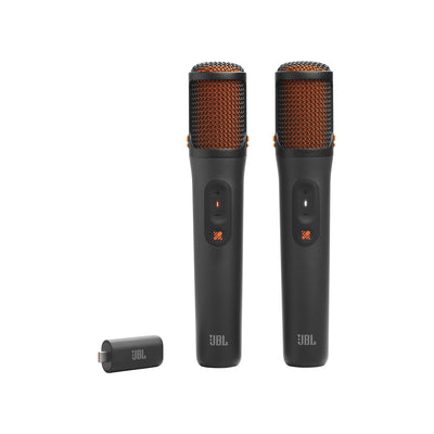 JBL EasySing Mics Two Wireless AI-Powered Karaoke Microphones Black
