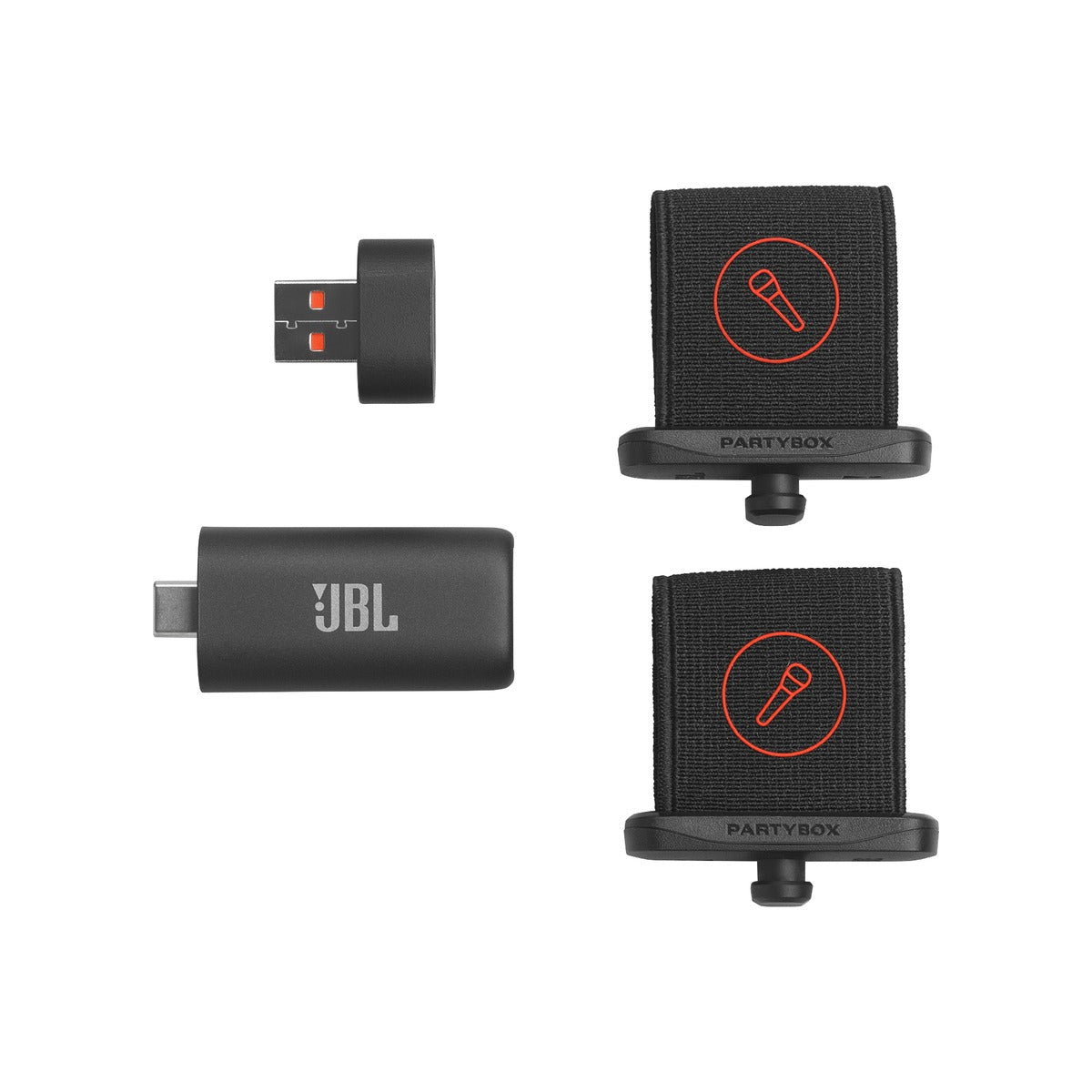 JBL EasySing Mics Two Wireless AI-Powered Karaoke Microphones Black