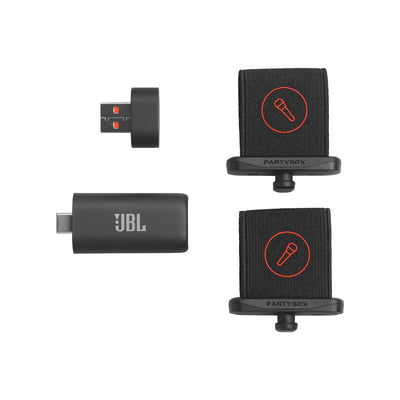 JBL EasySing Mics Two Wireless AI-Powered Karaoke Microphones Black
