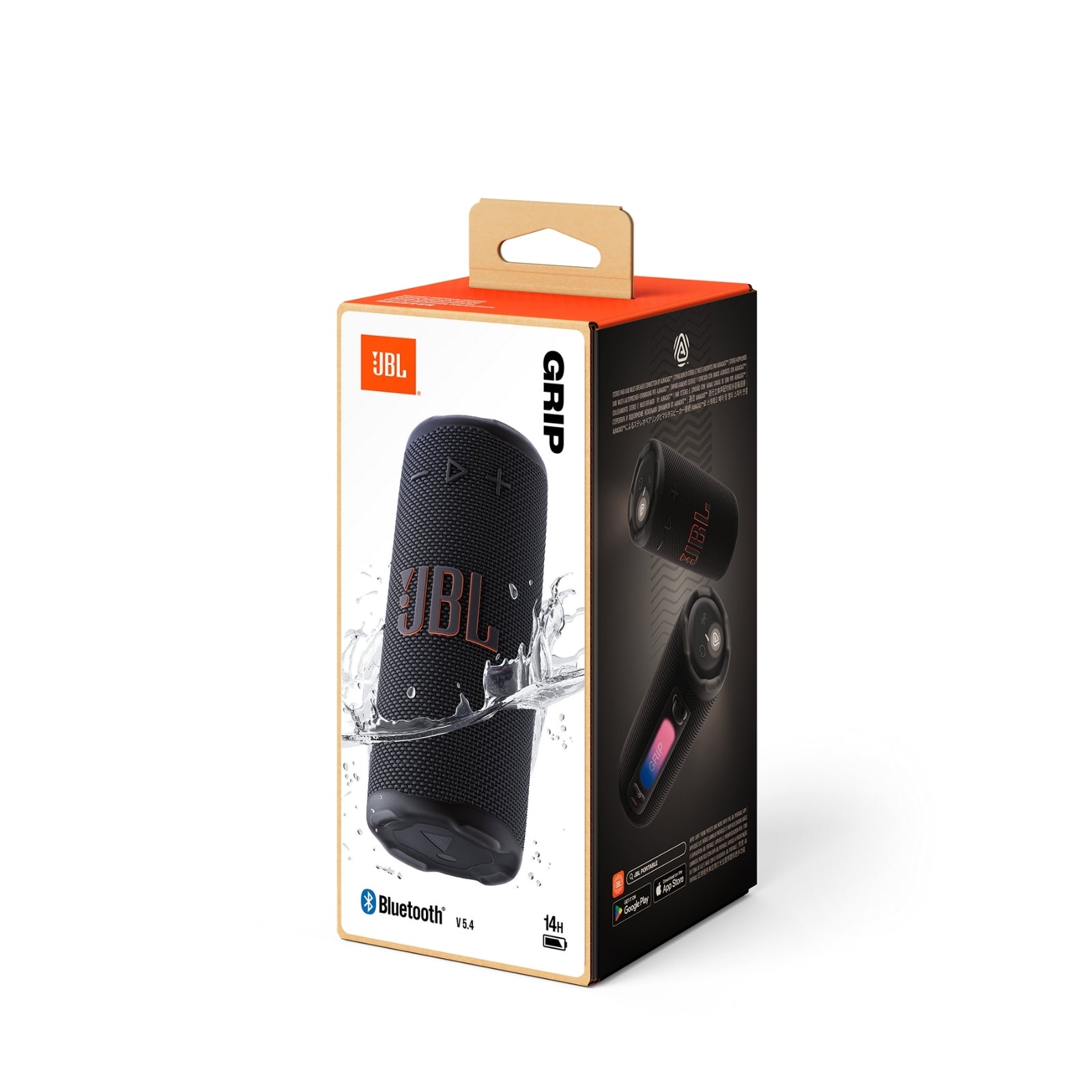 JBL Grip - Compact Bluetooth Speaker with Bold JBL Pro Sound & Ambient Light features