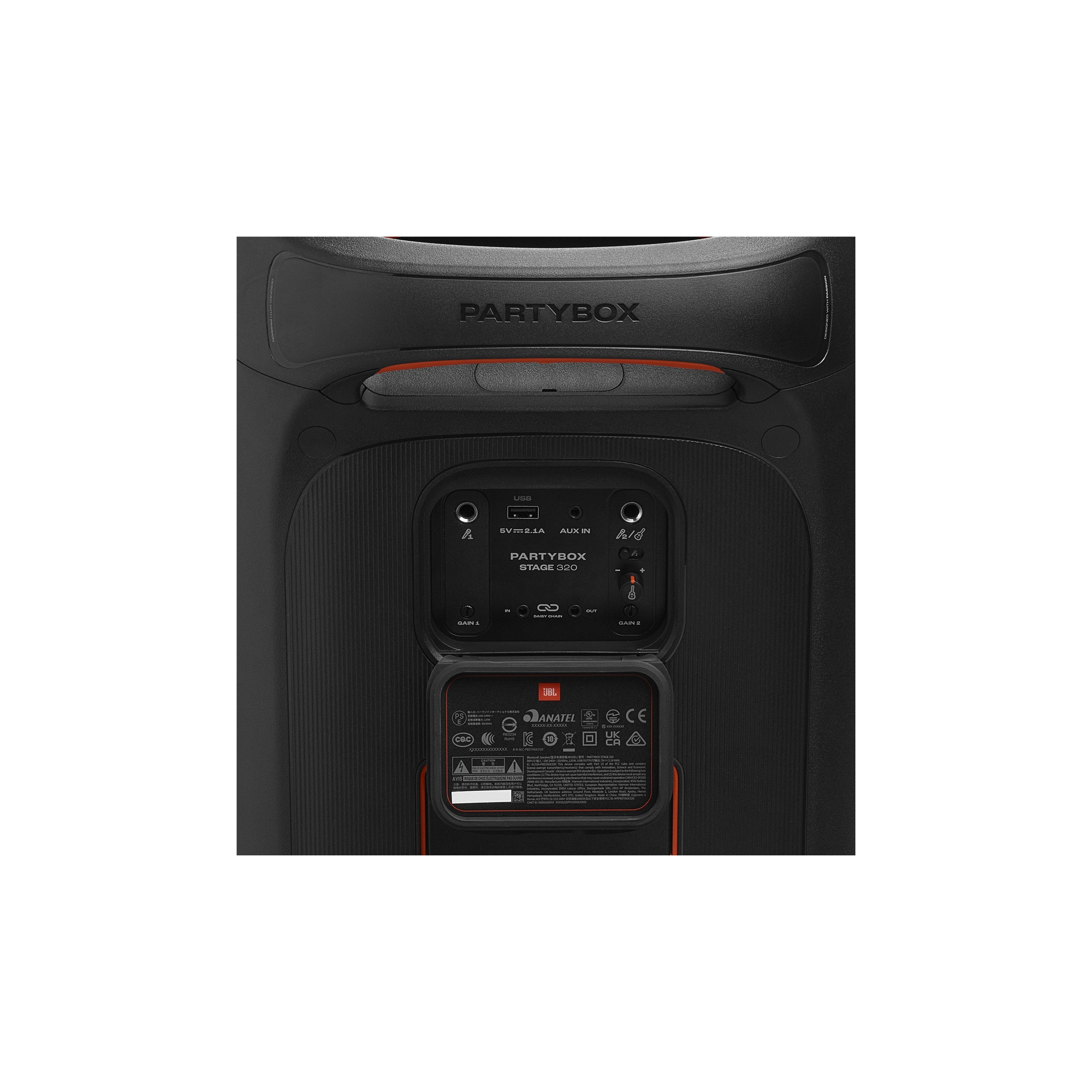 JBL PartyBox Stage 320 Portable Party Speaker with Wheels