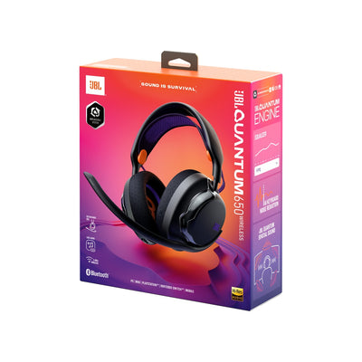 JBL Quantum 650 Wireless Over-Ear Gaming Headset Black