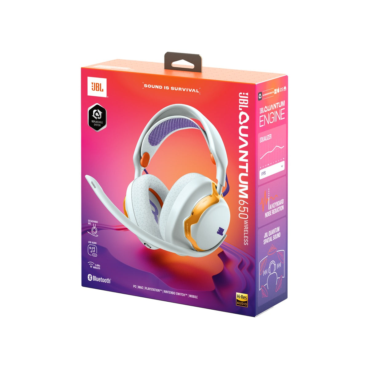 JBL Quantum 650 Wireless Over-Ear Gaming Headset Teal
