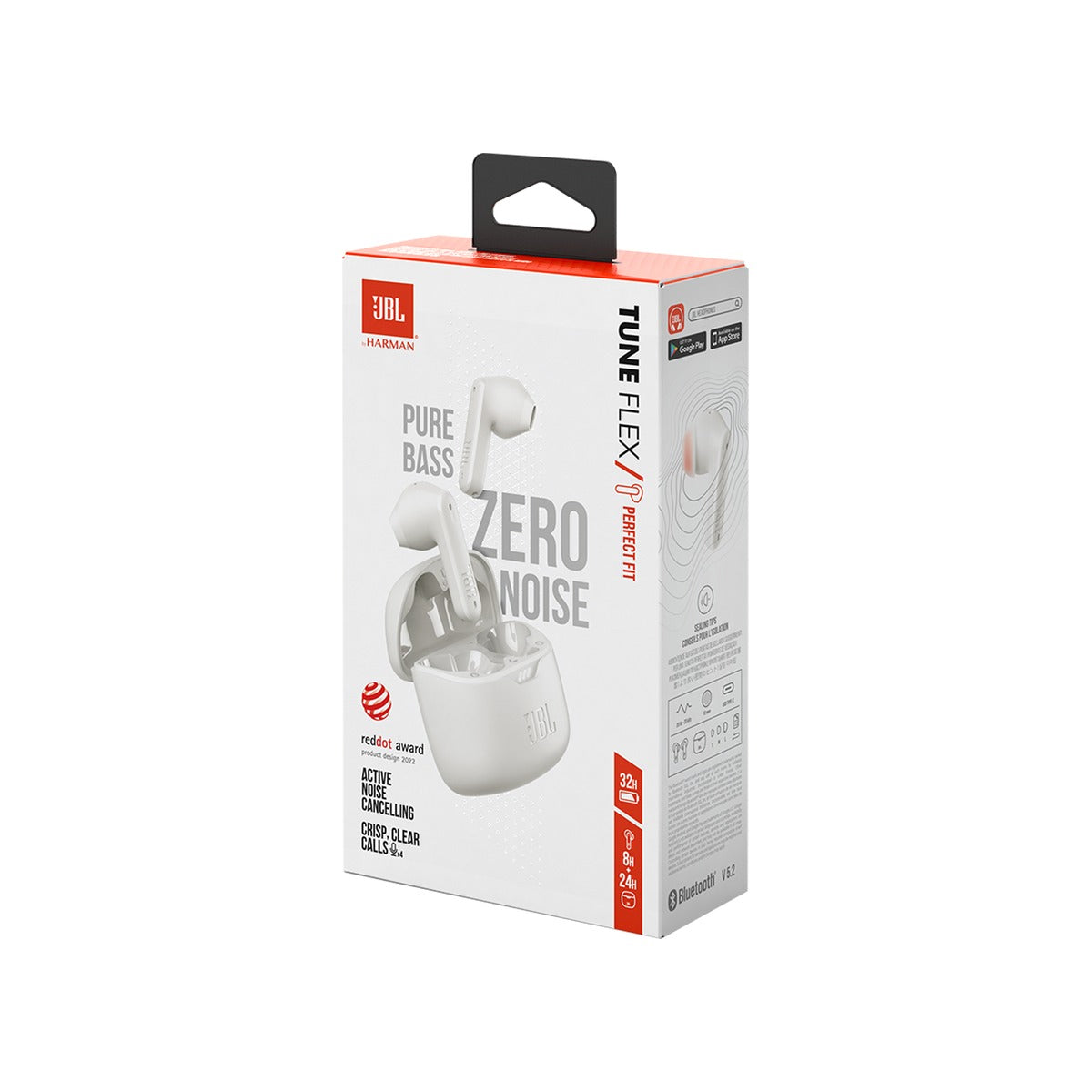 JBL Tune Flex True Wireless Noise Cancelling Earbuds White