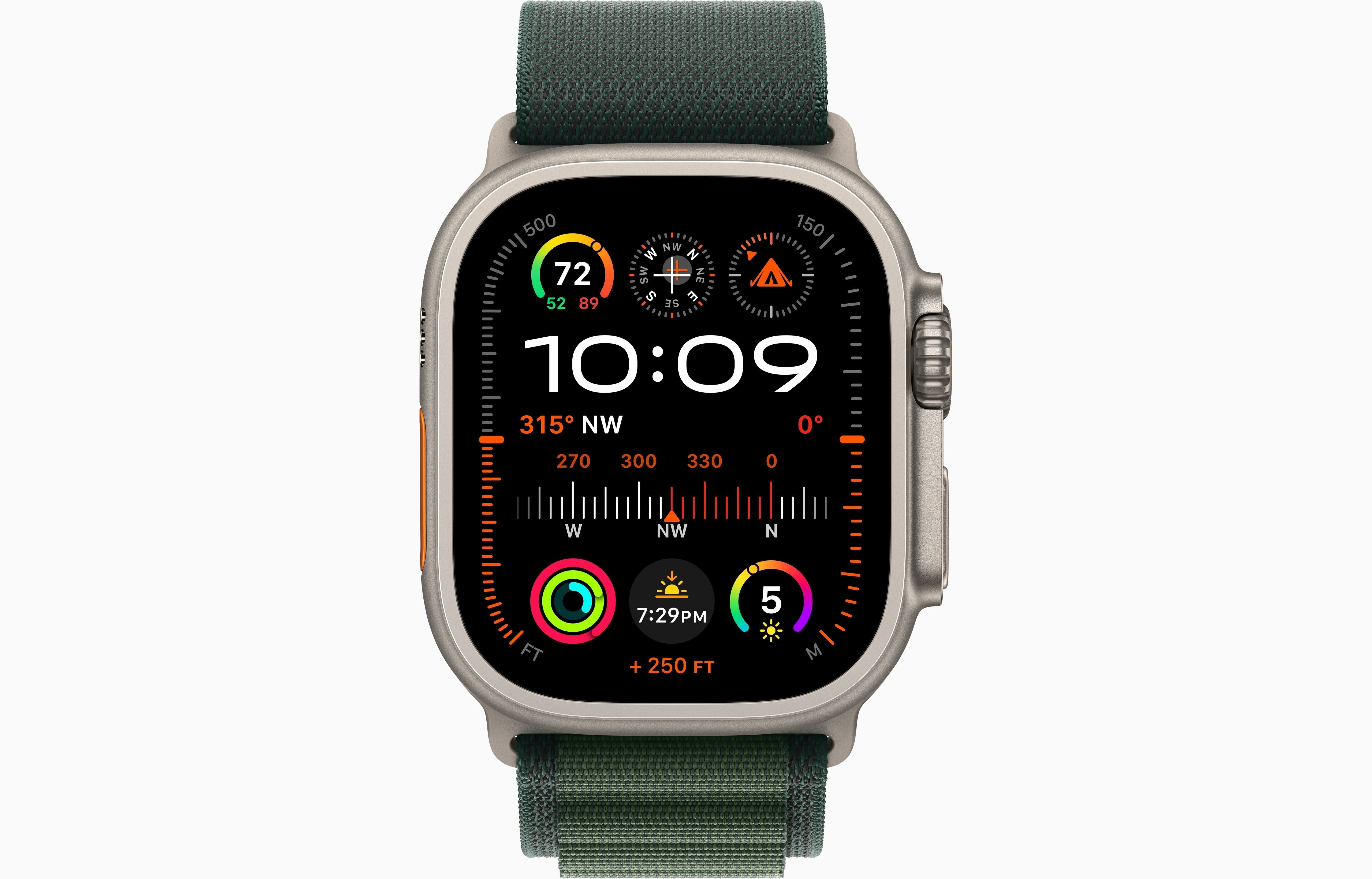 Apple Watch Ultra 2 Natural Titanium Case Alpine Loop.