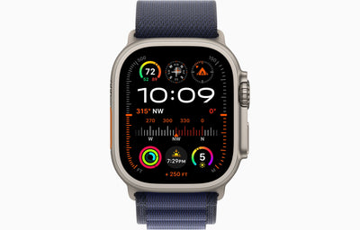 Apple Watch Ultra 2 Natural Titanium Case Alpine Loop.