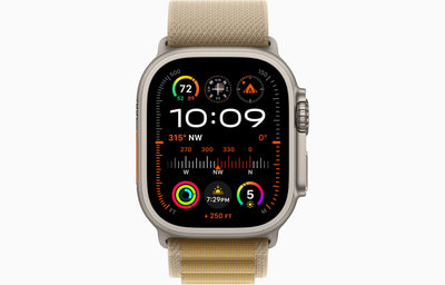 Apple Watch Ultra 2 Natural Titanium Case Alpine Loop.