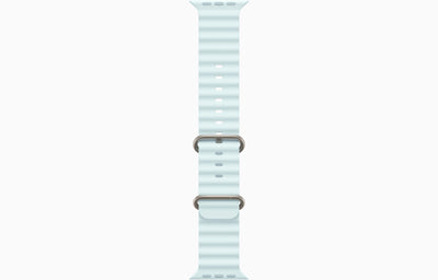 Apple Watch Ultra 2 Natural Titanium Case Ocean Band.
