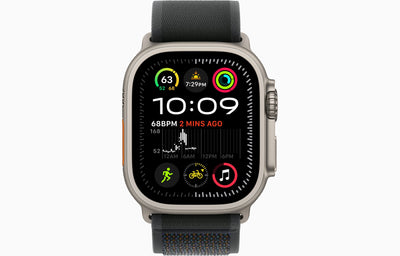 Apple Watch Ultra 2 Natural Titanium Case Trail Loop.