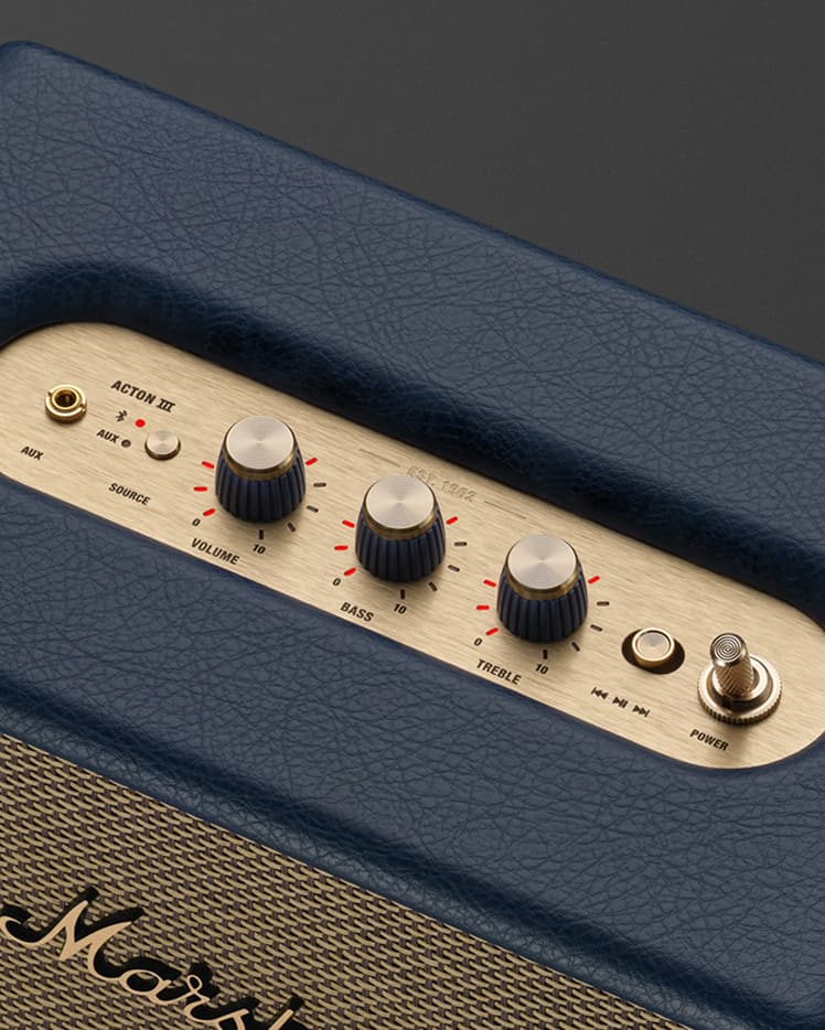 Marshall Acton III Wireless Speaker Midnight Blue