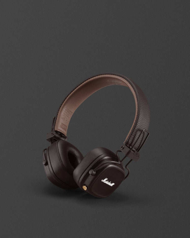 Marshall Major IV Wireless Headphones Brown