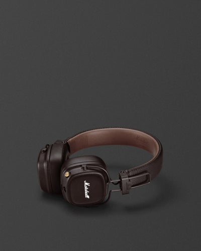 Marshall Major IV Wireless Headphones Brown