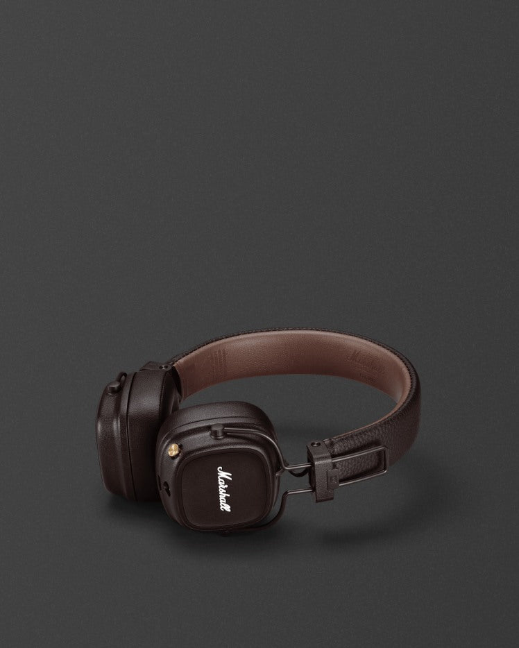 Marshall Major IV Wireless Headphones Brown