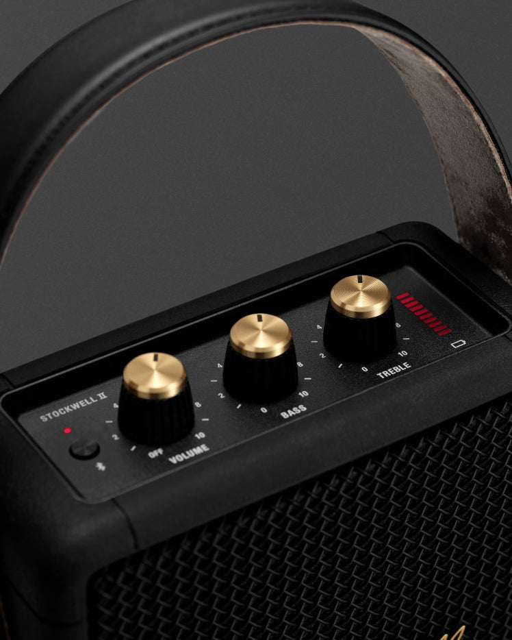 Marshall Stockwell II Portable Speaker Black And Brass