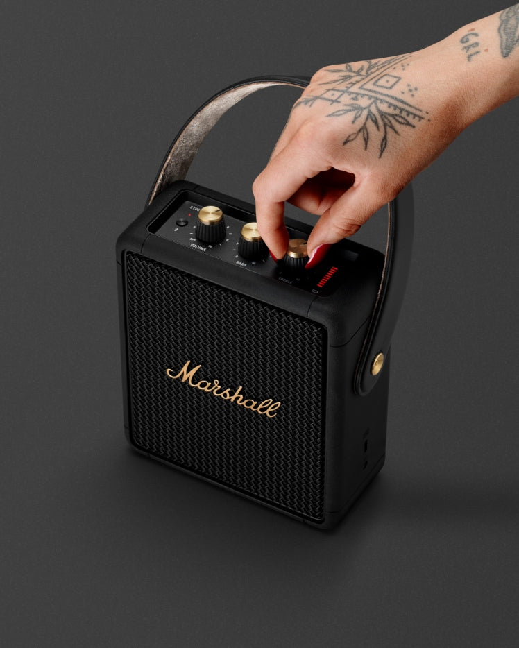 Marshall Stockwell II Portable Speaker Black And Brass