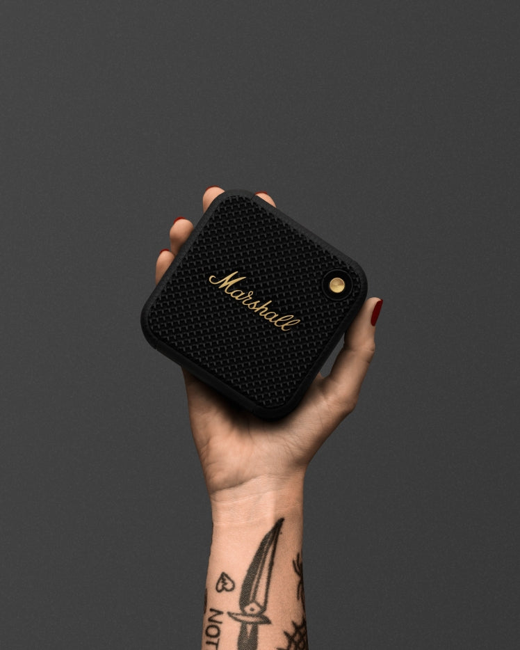 Marshall Willen Portable Speaker Black And Brass