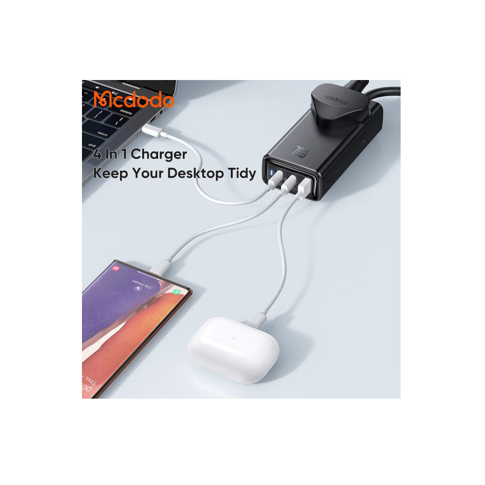 Mcdodo 4 in 1 70W GaN Surge Protection Power Strip