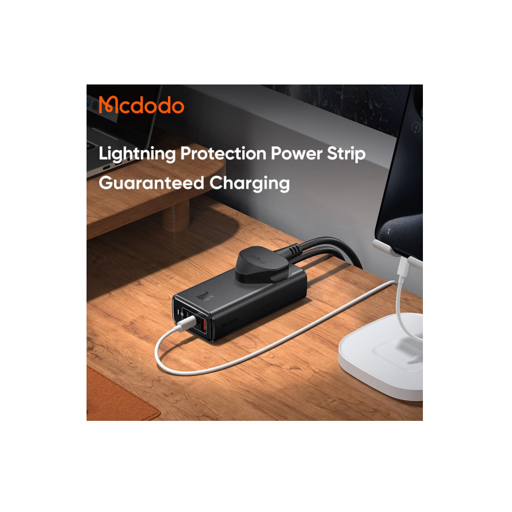 Mcdodo 4 in 1 70W GaN Surge Protection Power Strip