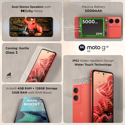 Motorola Moto G35 5G Guava Red