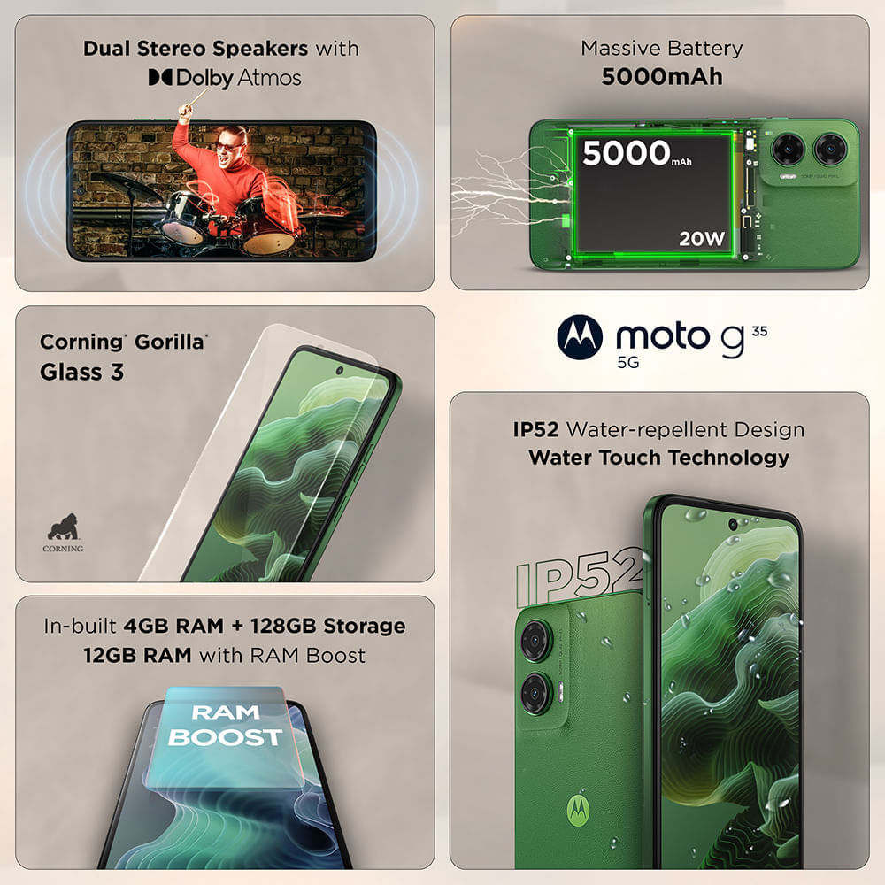 Motorola Moto G35 5G Leaf Green