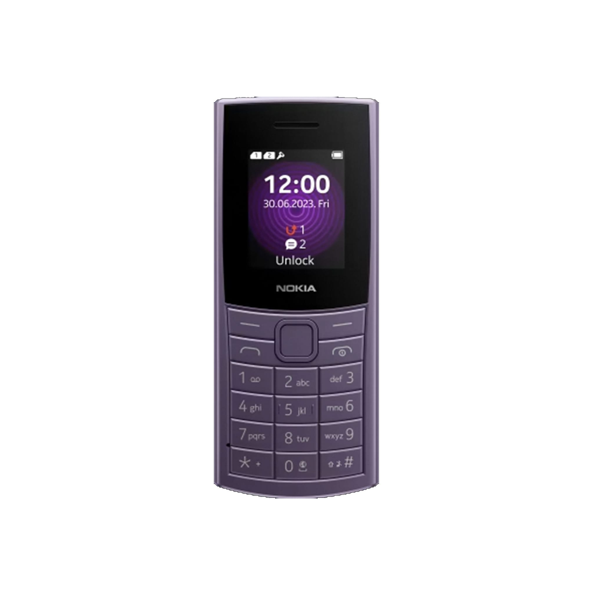 Nokia 110P Purple Back View