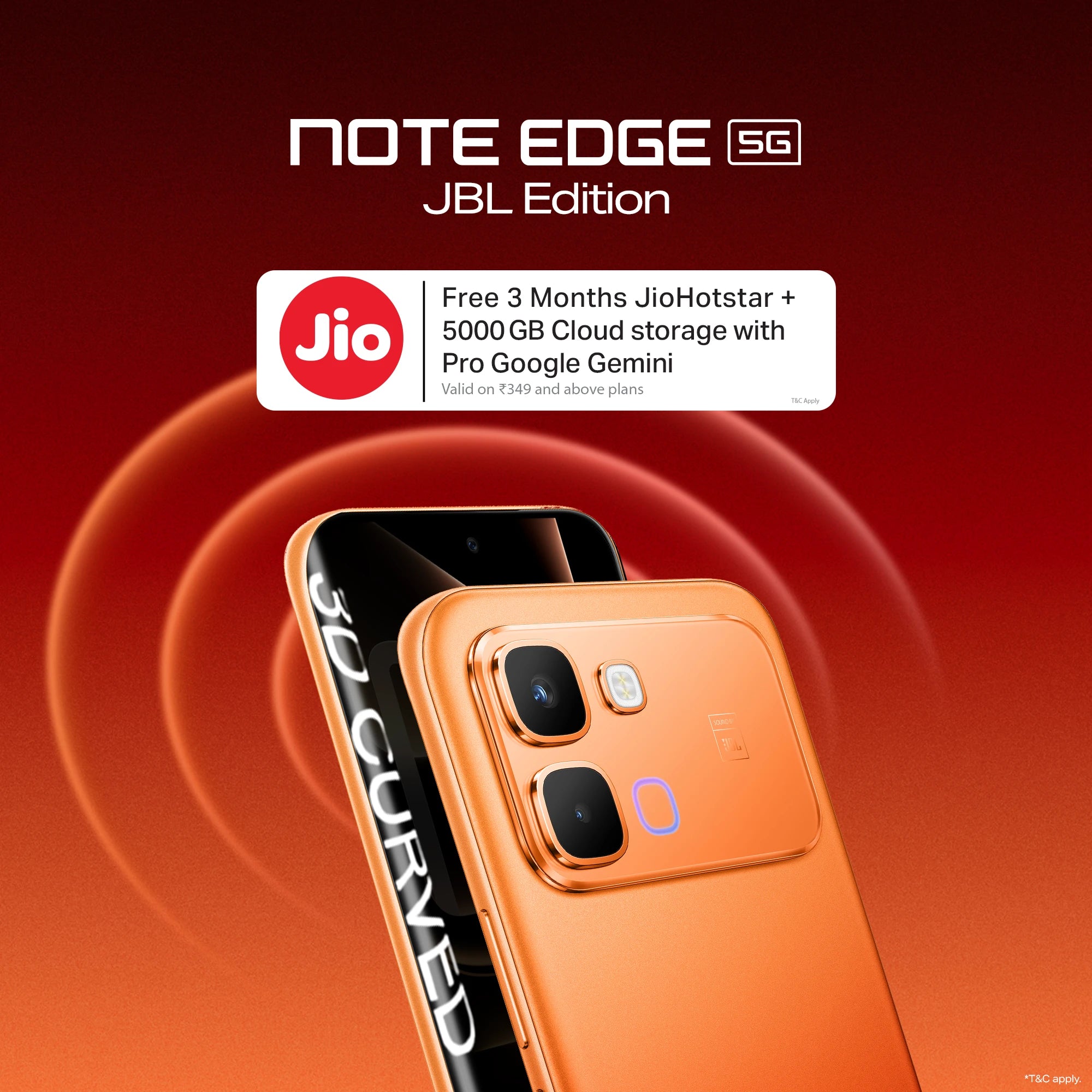 Note Edge JBL Edition features