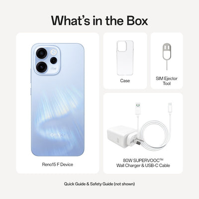 OPPO Reno15 F 5G 8GB RAM 256GB Aurora Blue