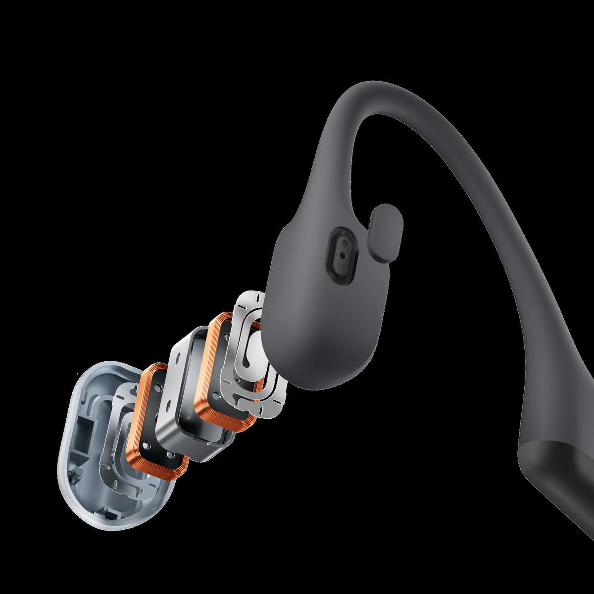 Shokz OpenRun Air 2 Bone Conduction Headphones Black