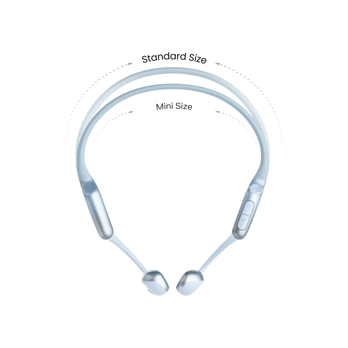 Shokz OpenRun Air 2 Bone Conduction Headphones Ice Blue