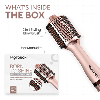 PROTOUCH Born To Shine 2-in-1 Styling Blow Brush