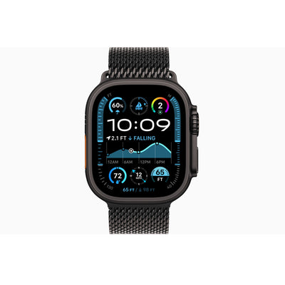 Pre-Owned Apple Watch Ultra 3 Black Titanium Case Milanese Loop