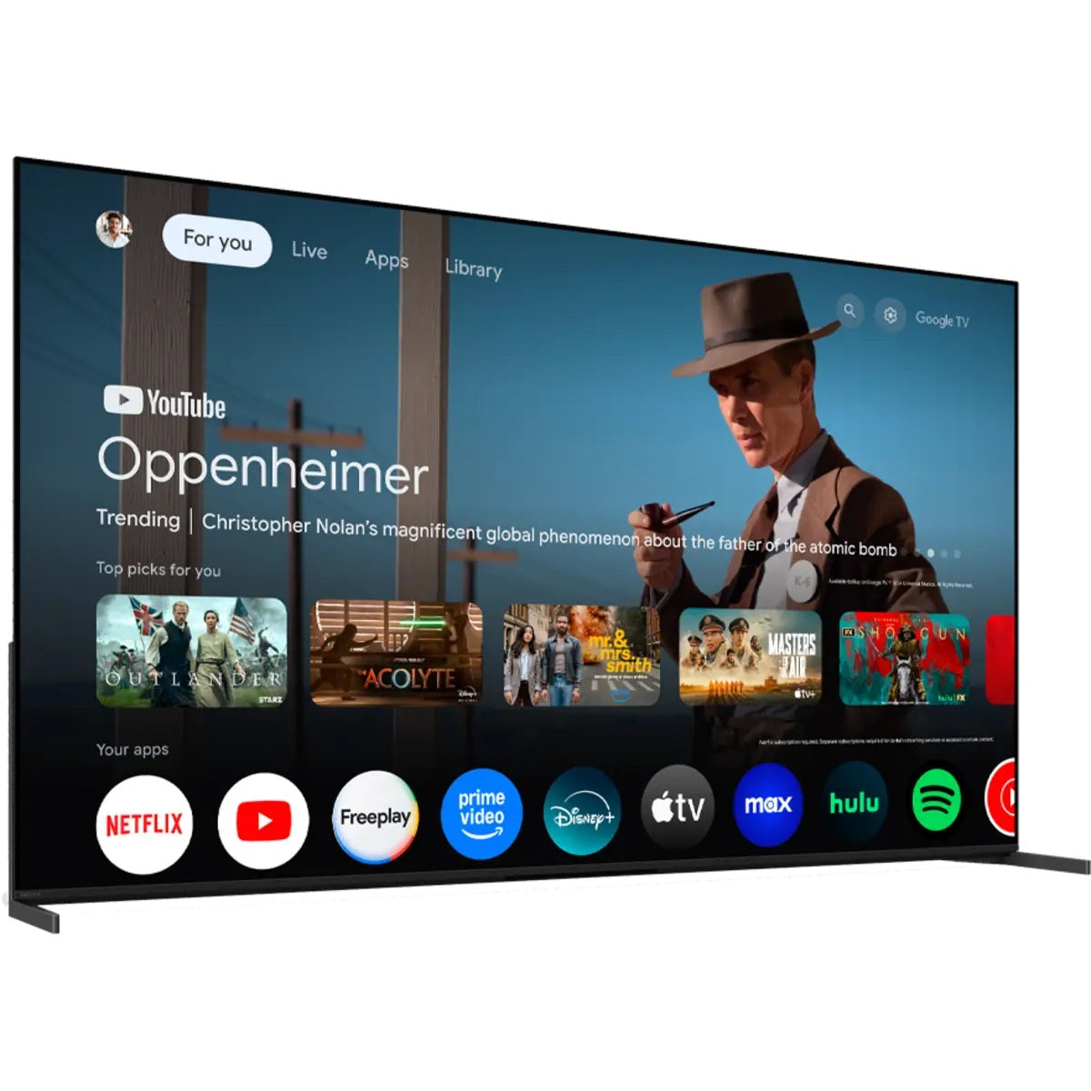 Sony BRAVIA 8 II 55-inch Class QD-OLED 4K HDR Google TV (2025)