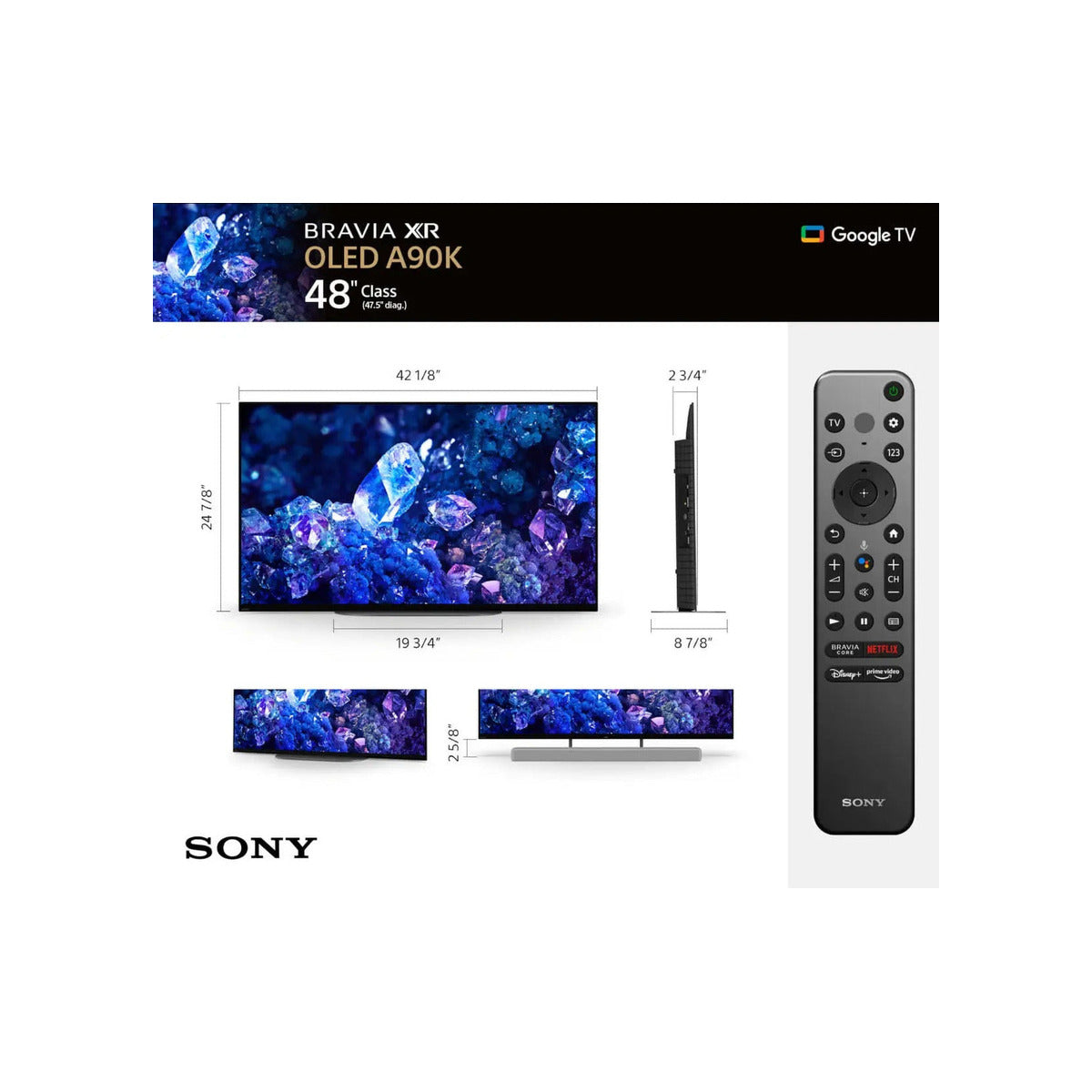 Sony BRAVIA XR A90K 4K HDR OLED TV