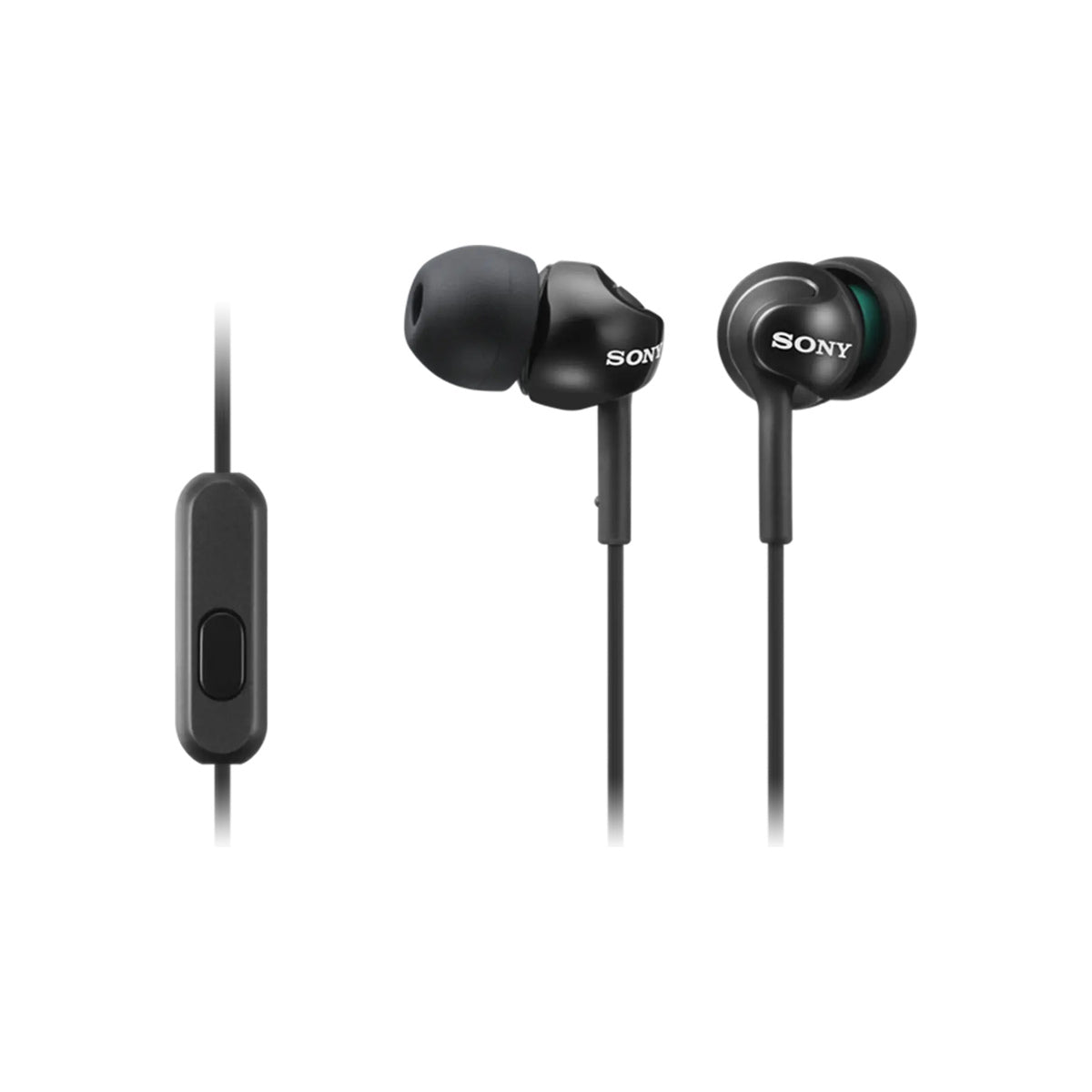 Sony MDR-EX110AP Wired In-Ear Headphones with Microphone - Black official product image