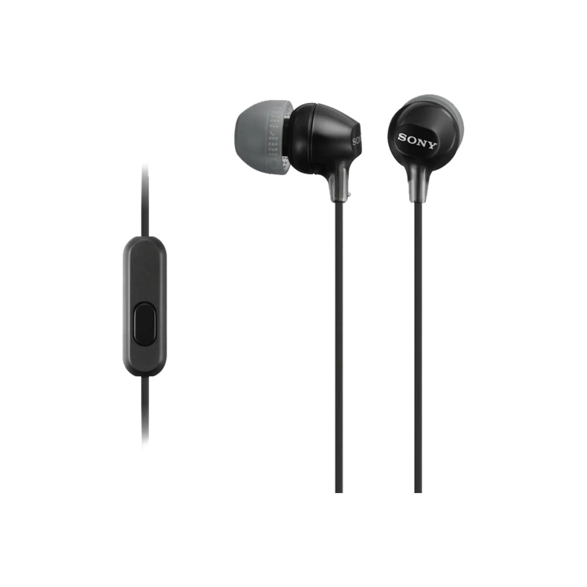 Sony MDR-EX14AP Wired In-Ear Sports Headphones with Microphone - Black official product image