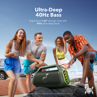 Soundcore Boom 2 Plus Outdoor Bass Bluetooth Speaker Adventure Green