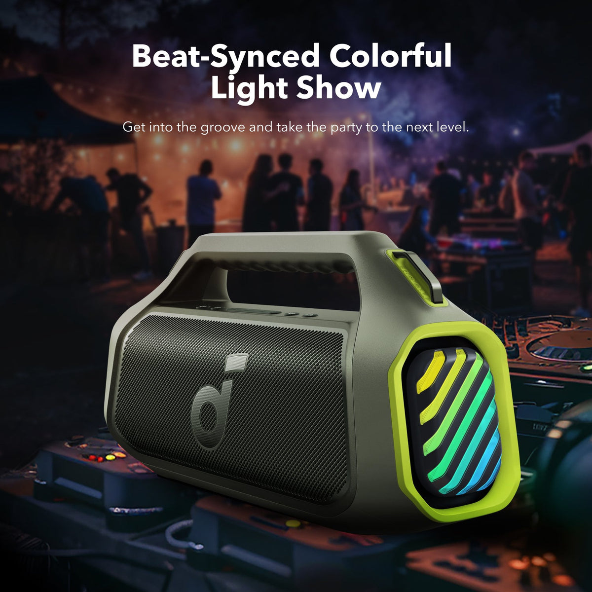 Soundcore Boom 2 Plus Outdoor Bass Bluetooth Speaker Adventure Green