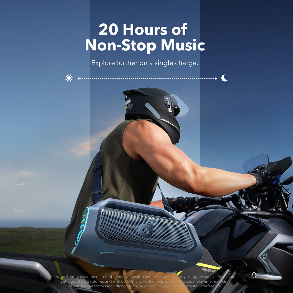 Soundcore Boom 2 Plus Outdoor Bass Bluetooth Speaker Explorer Blue