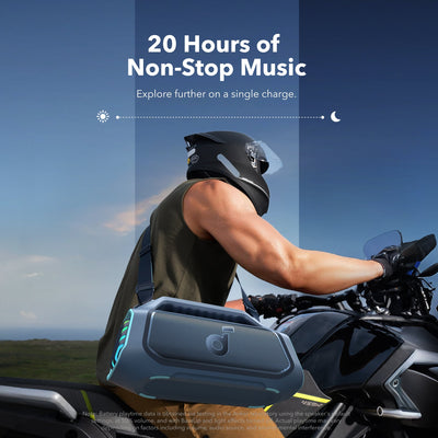 Soundcore Boom 2 Plus Outdoor Bass Bluetooth Speaker Explorer Blue