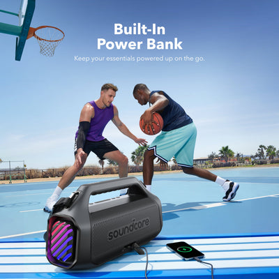 Soundcore Boom 2 Plus Outdoor Bass Bluetooth Speaker Phantom Black